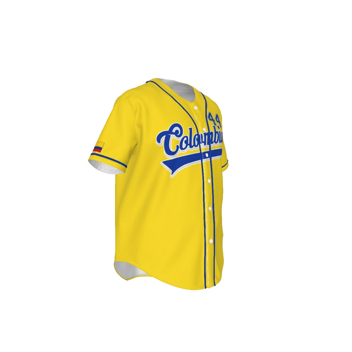 Jersey Béisbol Colombia Personalizable Estilo Deportivo Nombre y Números