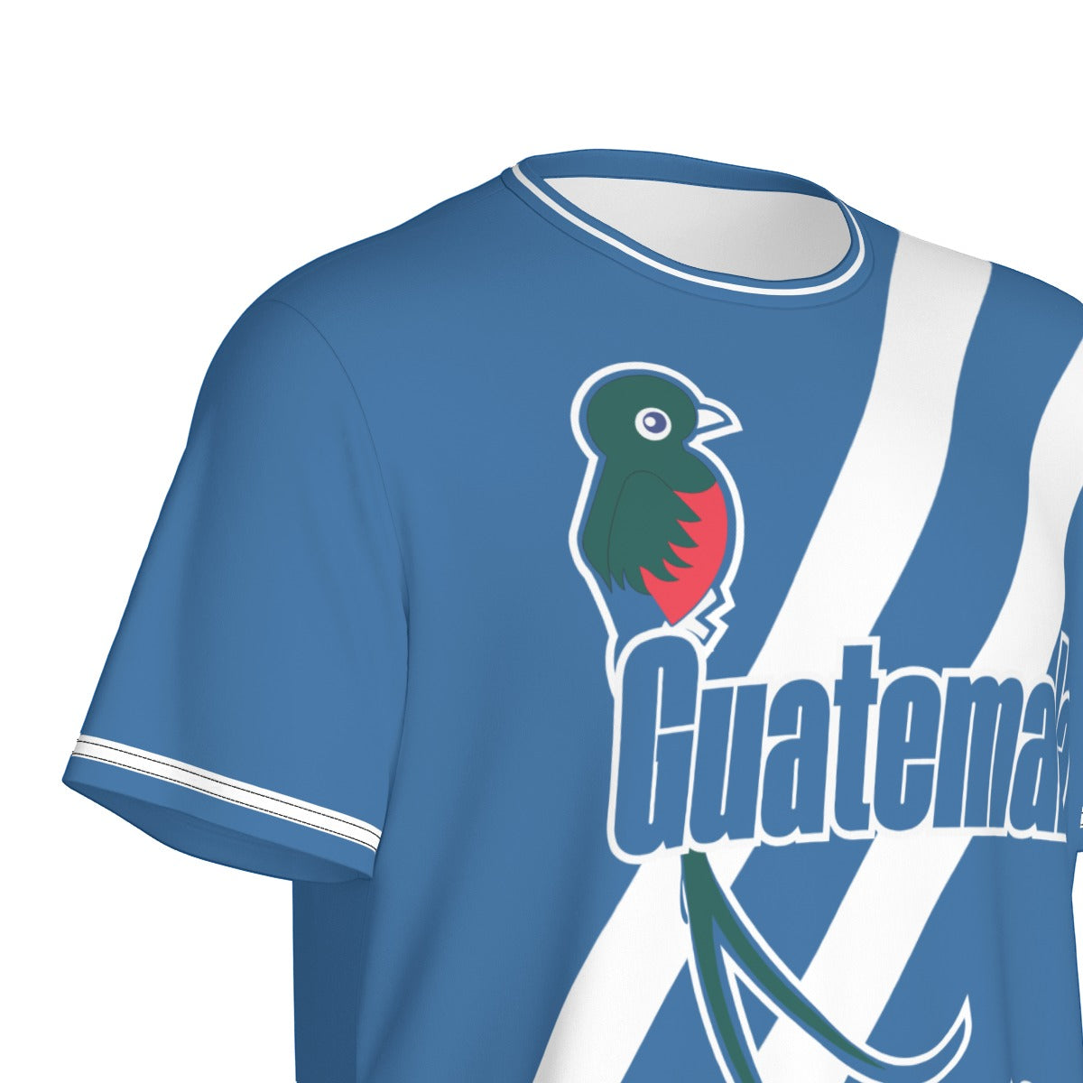 Camiseta Guatemala Quetzal y Escudo Nacional Azul Unisex