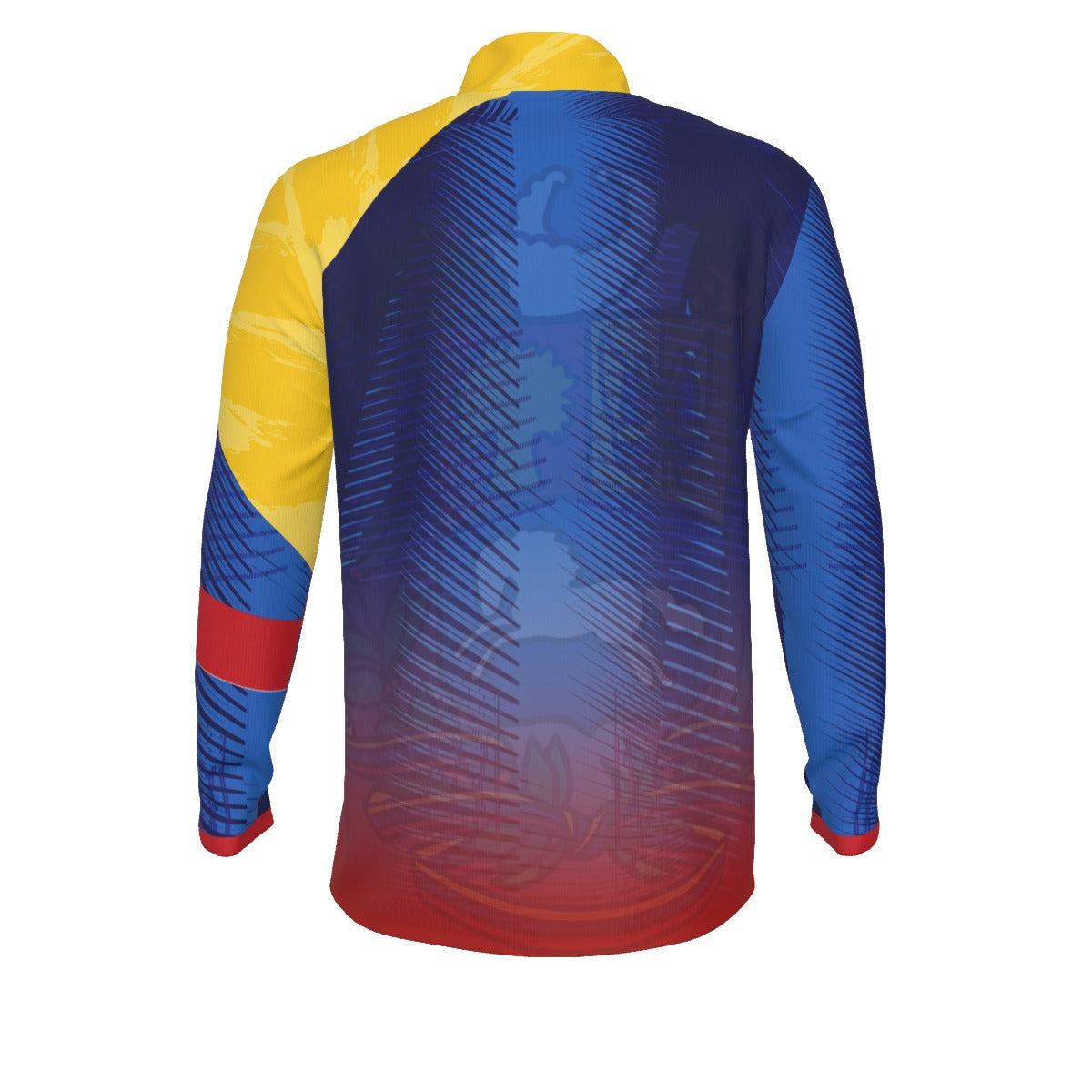 Camiseta Venezuela Zipper Deportivo – Tricolor Unisex