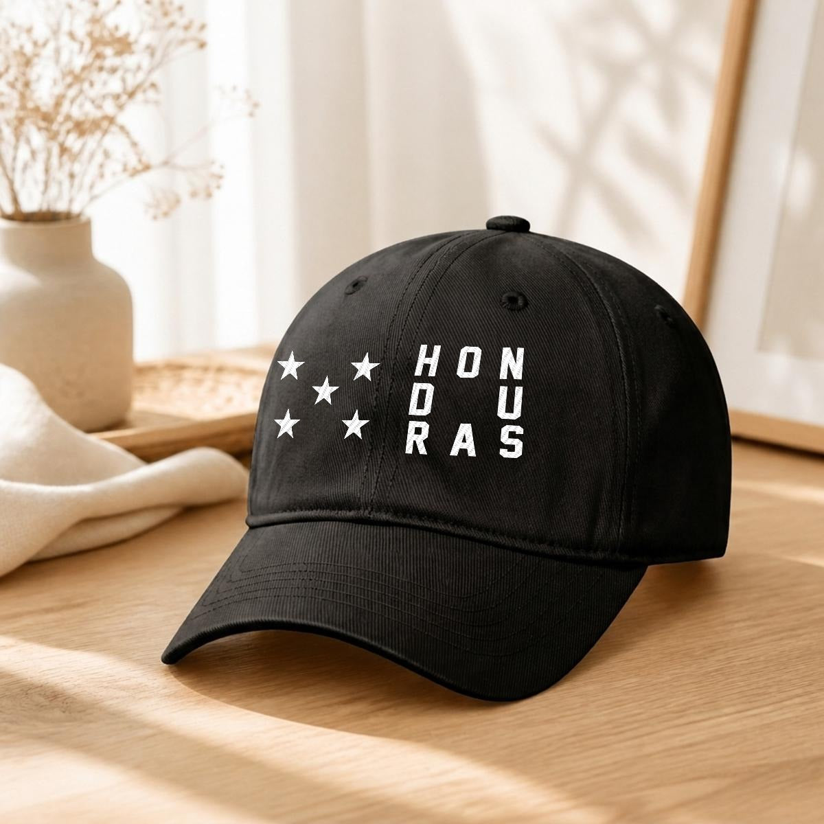 Gorra de Honduras Bordada Premium de Algodón Estilo Casual de Perfil Bajo