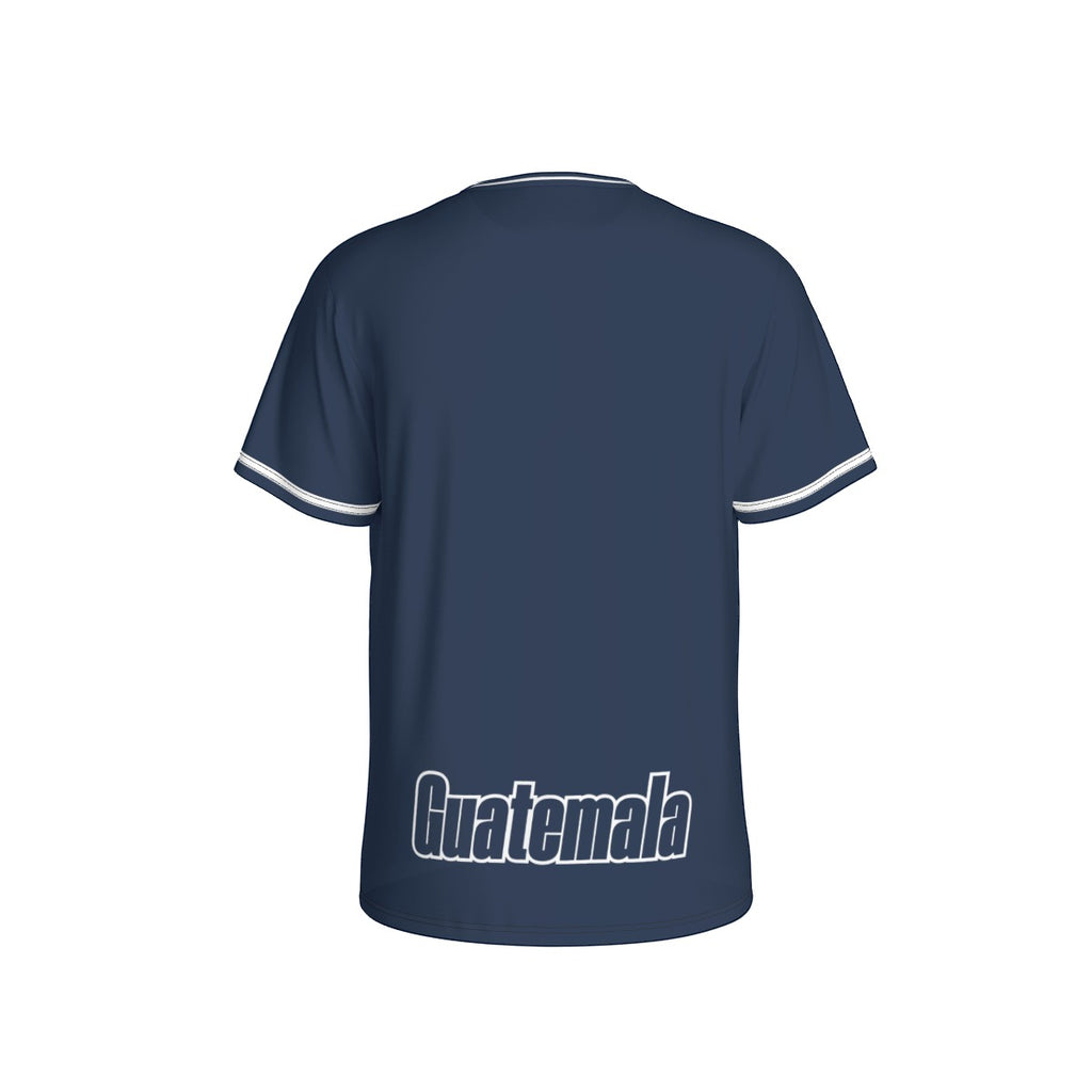 Camiseta Guatemala Quetzal y Escudo Nacional Azul Oscuro Unisex