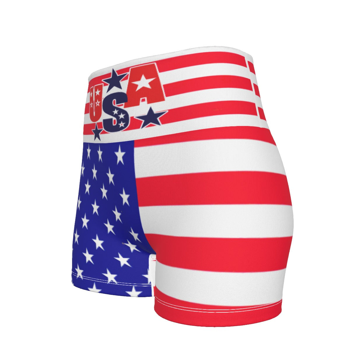 Short Deportivo USA Bandera Slim Fit Mujer