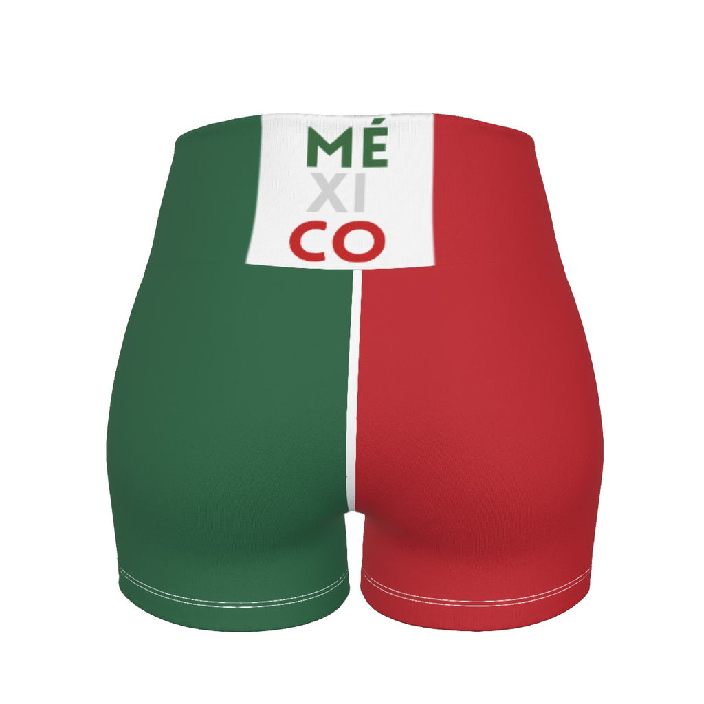 Short Deportivo Mexico Tricolor Slim Fit Mujer