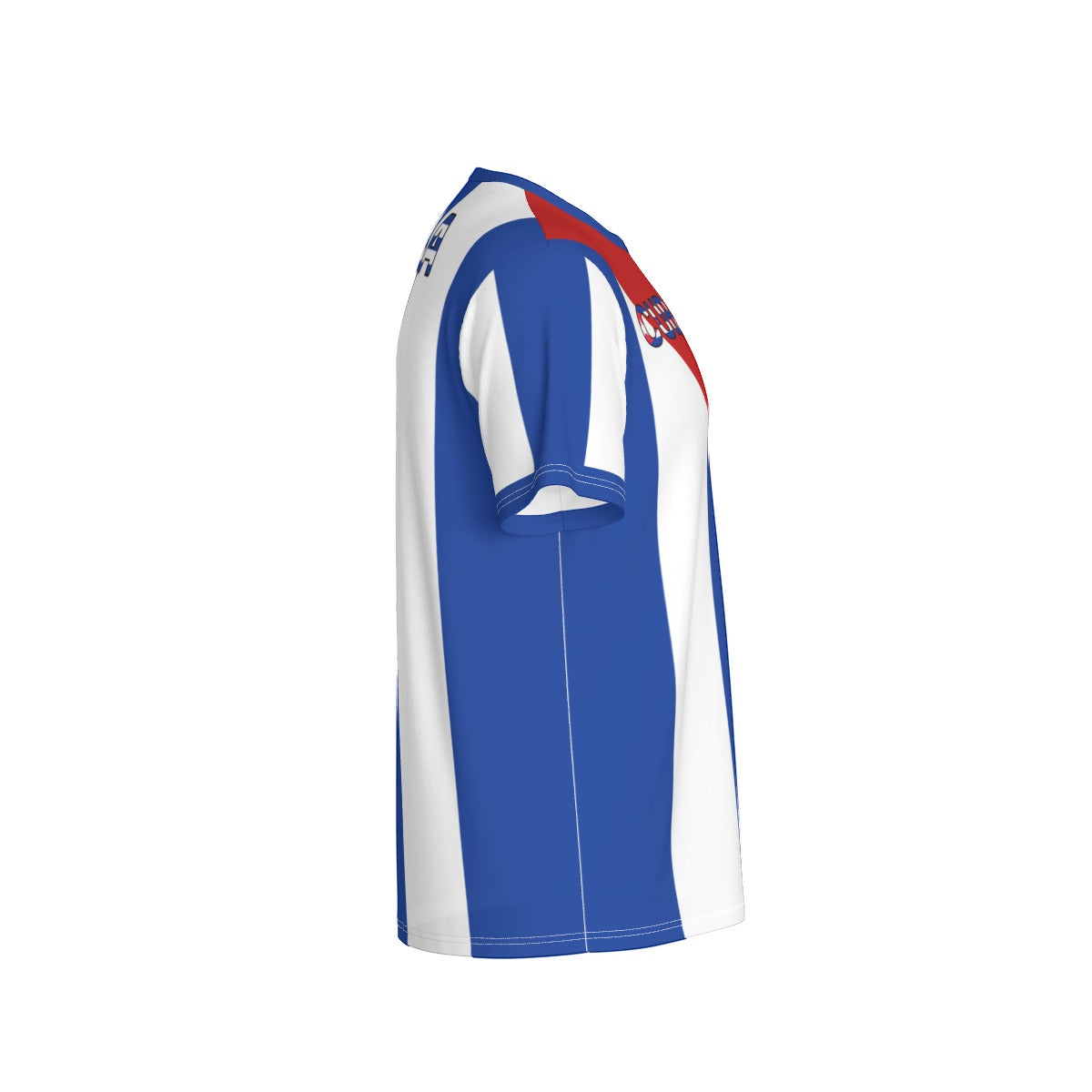 Camiseta Deportiva Cuba Bandera Azul y Blanca
