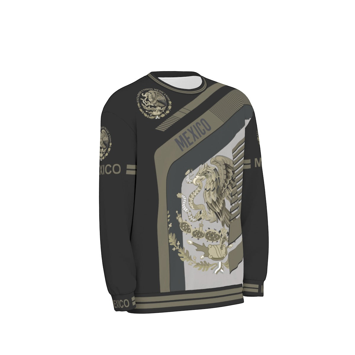 Camiseta Manga Larga Mexico Aguila Imperial Oversize Dropped Shoulders Hombre