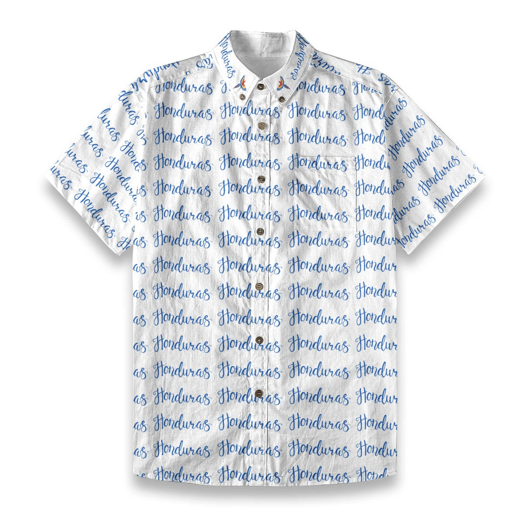 Camisa de Honduras Guayabera Casual Premium de Algodón Textura Lino para Hombre