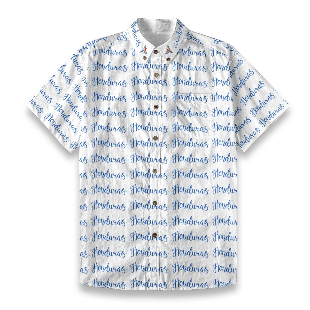 Camisa de Honduras Guayabera Casual Premium de Algodón Textura Lino para Hombre
