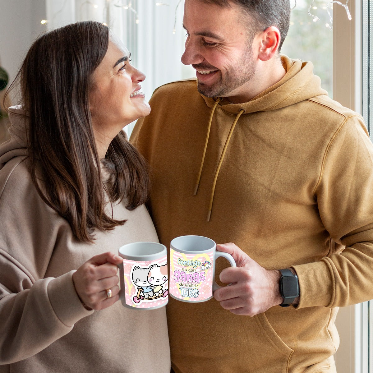 Tumbler -TazaContigo Me Dan Ganas de Vivirlo Todo – Colección San Valentin
