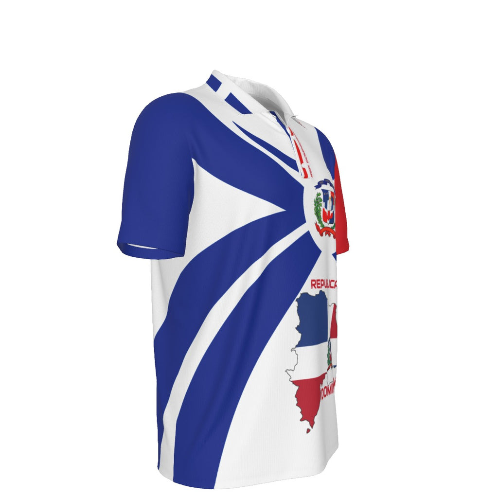 Camisa Polo República Dominicana – Mapa y Escudo Nacional Unisex