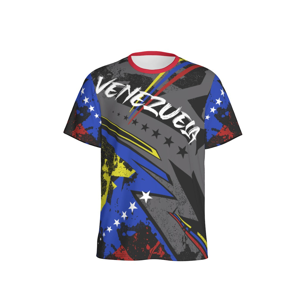 Camiseta Venezuela Streetwear Tricolor – Energía Urbana Hombre