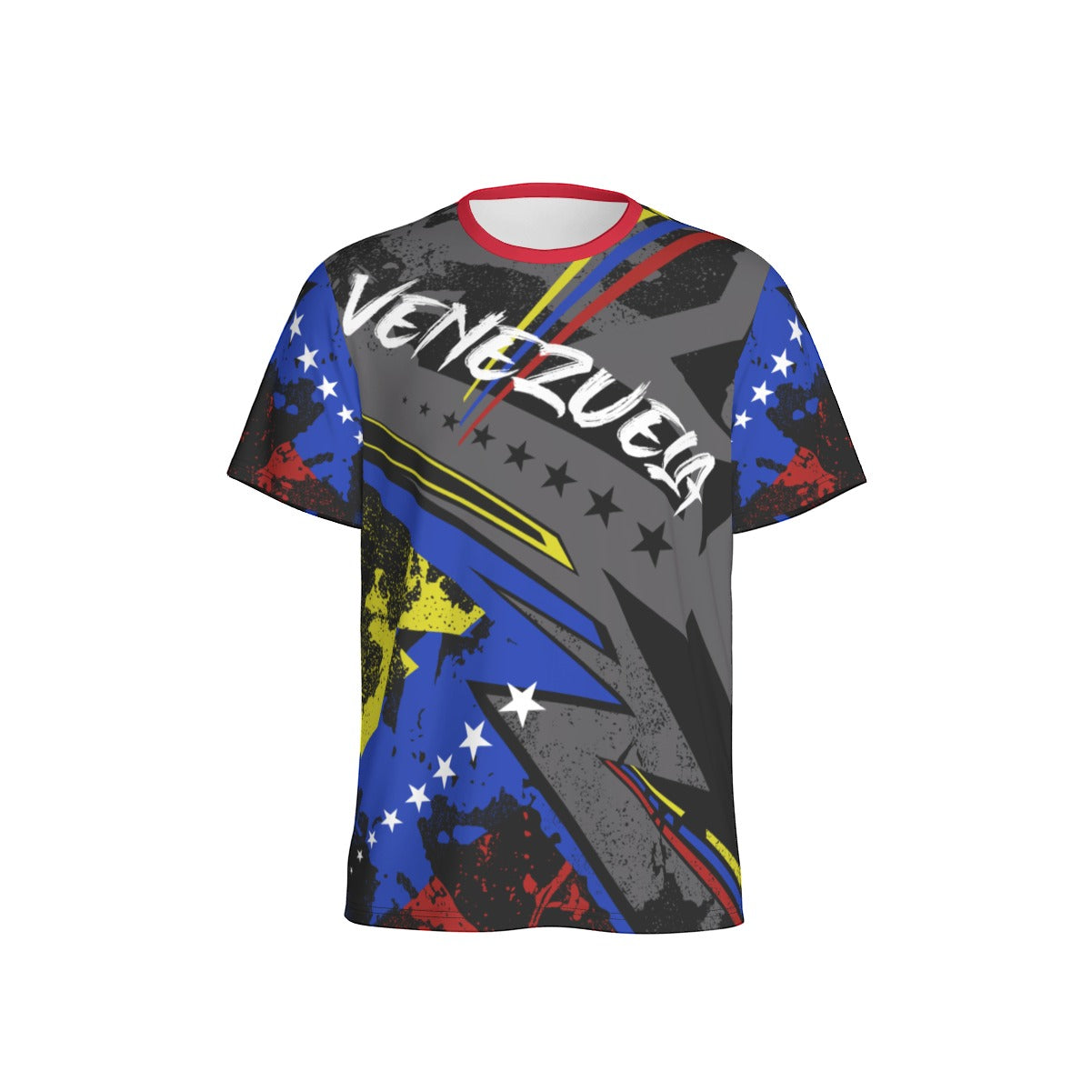 Camiseta Venezuela Streetwear Tricolor – Energía Urbana Hombre
