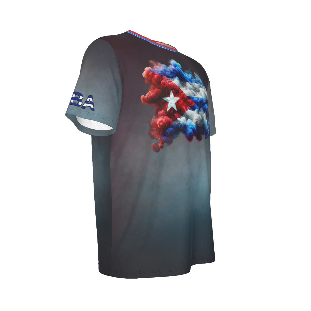 Camiseta Cuba  Patriótica – Bandera Cubana en Humo Unisex