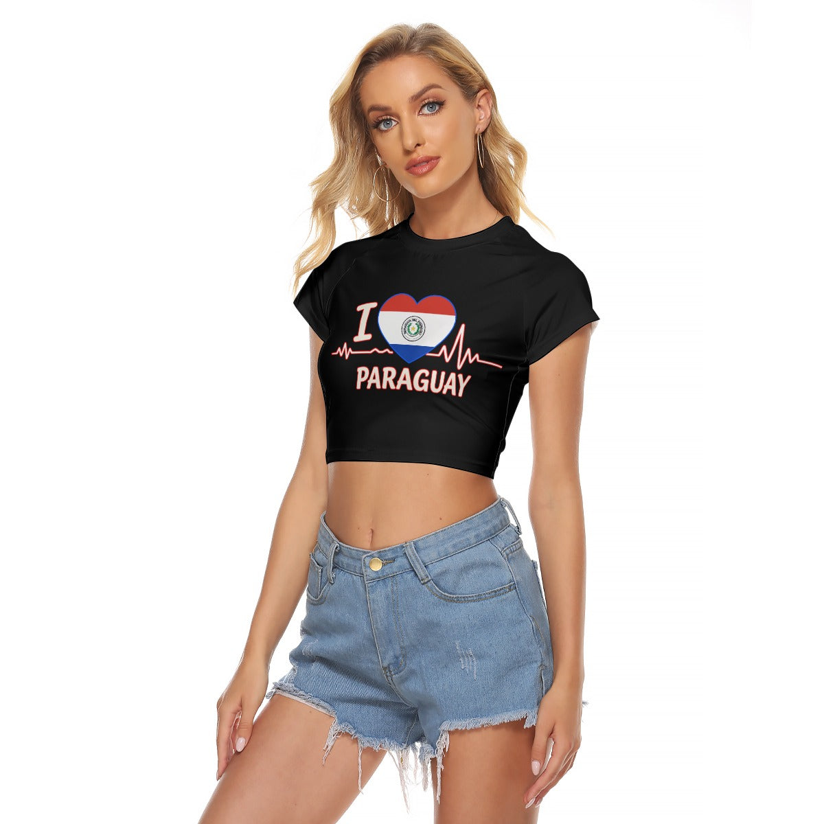 Crop Top I love Paraguay Mujer
