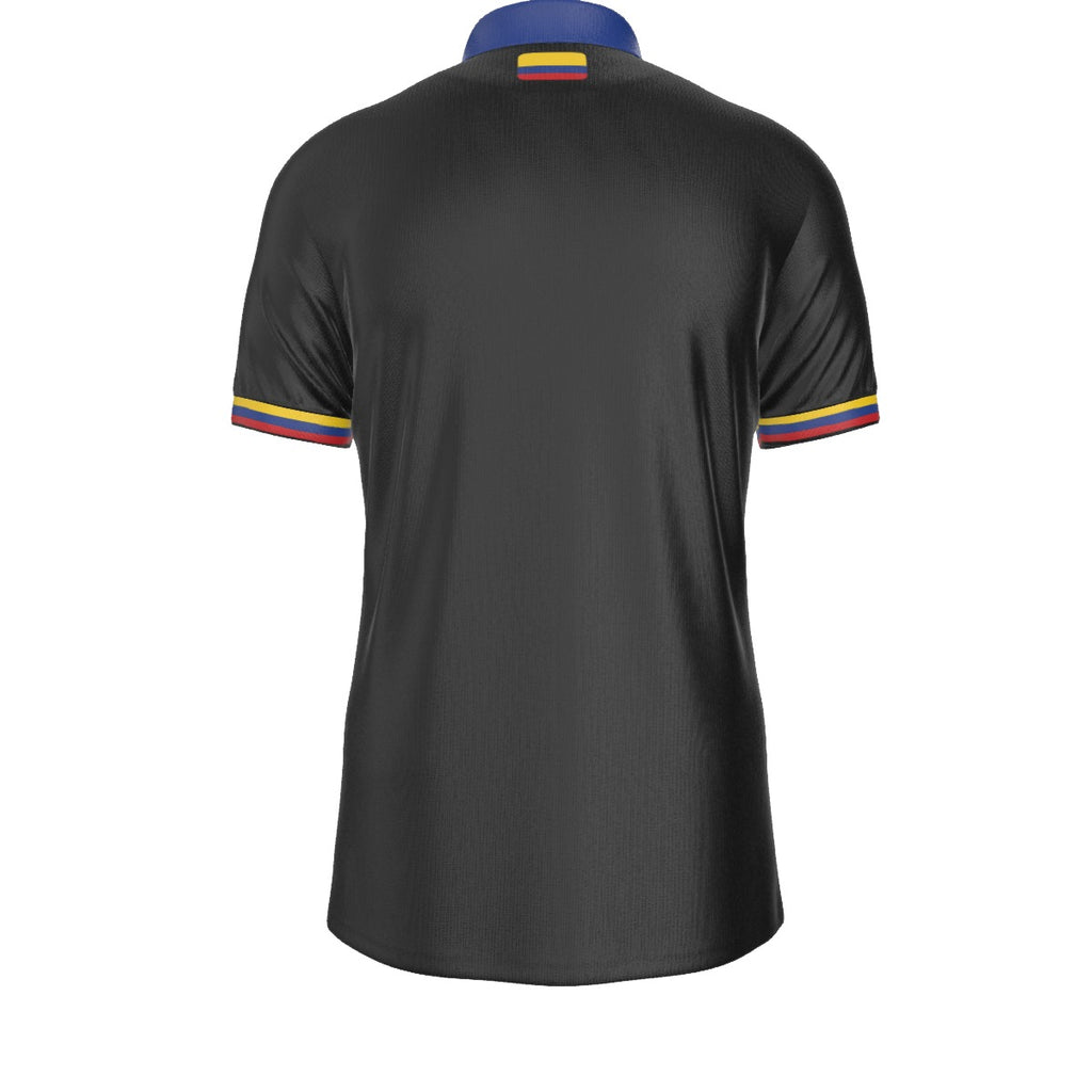 Polo Colombia Negro  Identidad Nacional Escudo