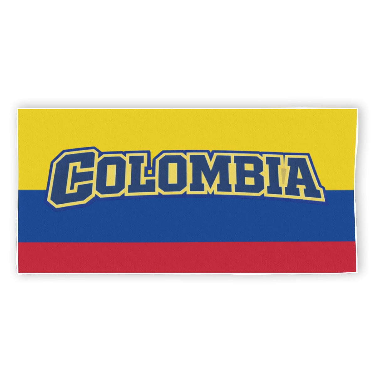Toalla de Playa Colombia Poliéster Diseño Bandera Colombiana
