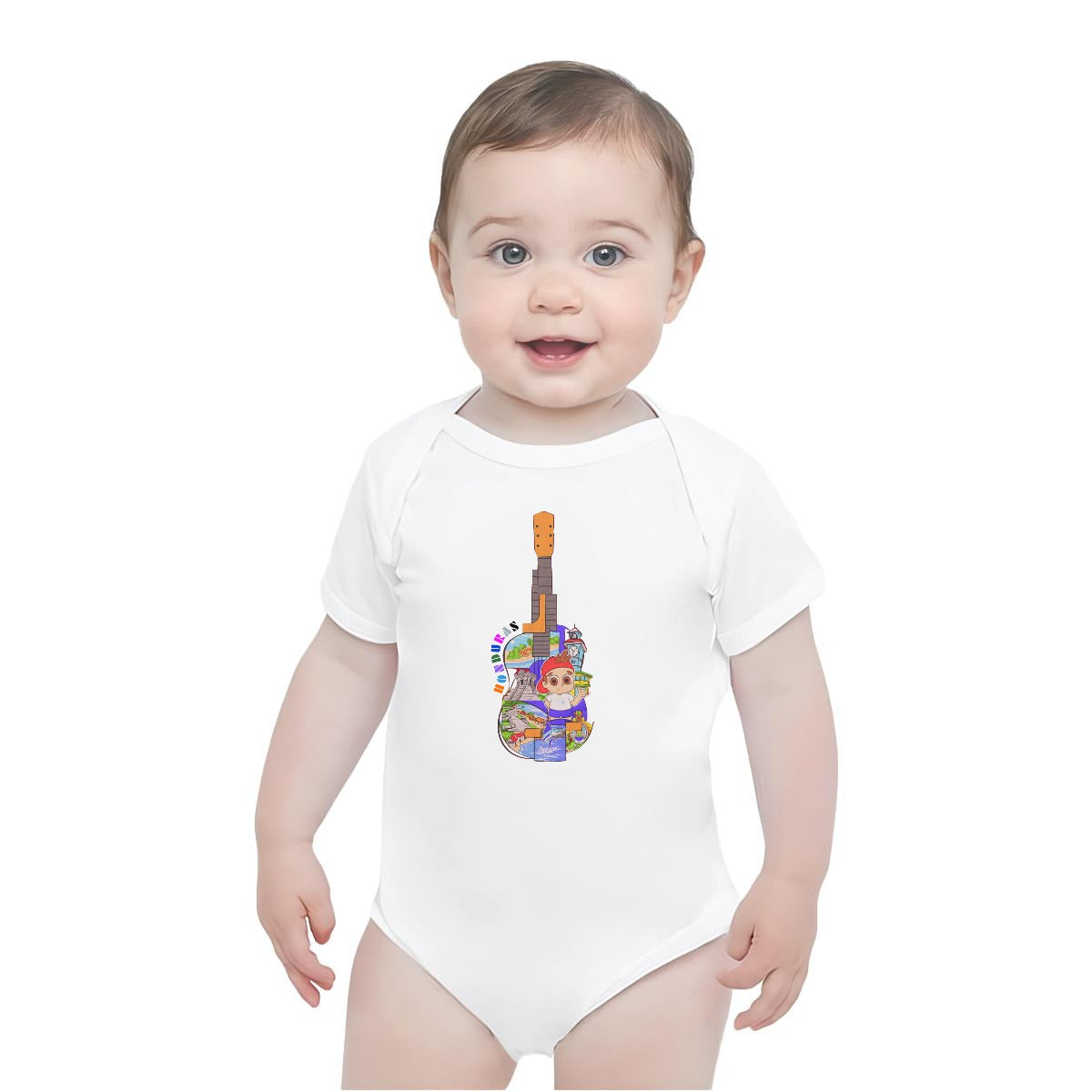 Body para Bebé Honduras Guitarra Cultural – Onesie Baby Orgullo Hondureño