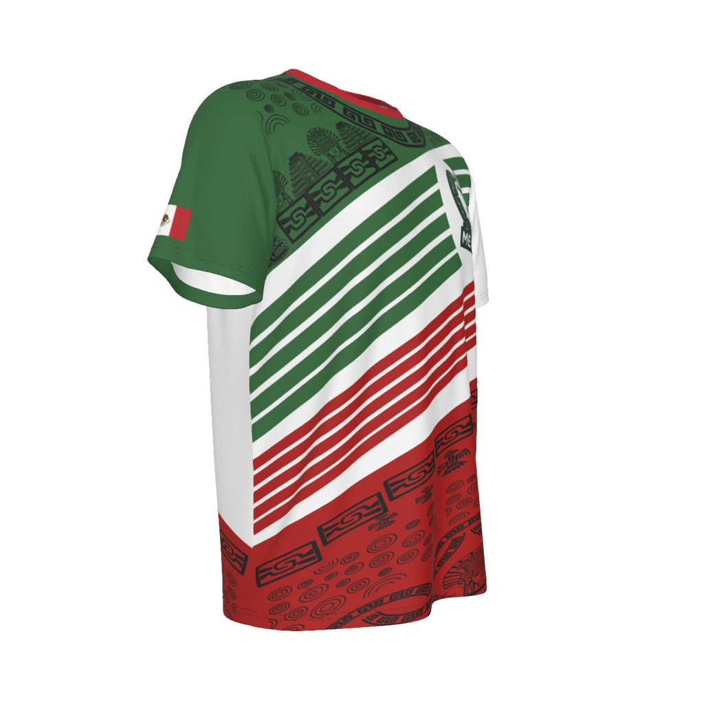 Camiseta México Azteca Cultural – Hombre Identidad Tricolor