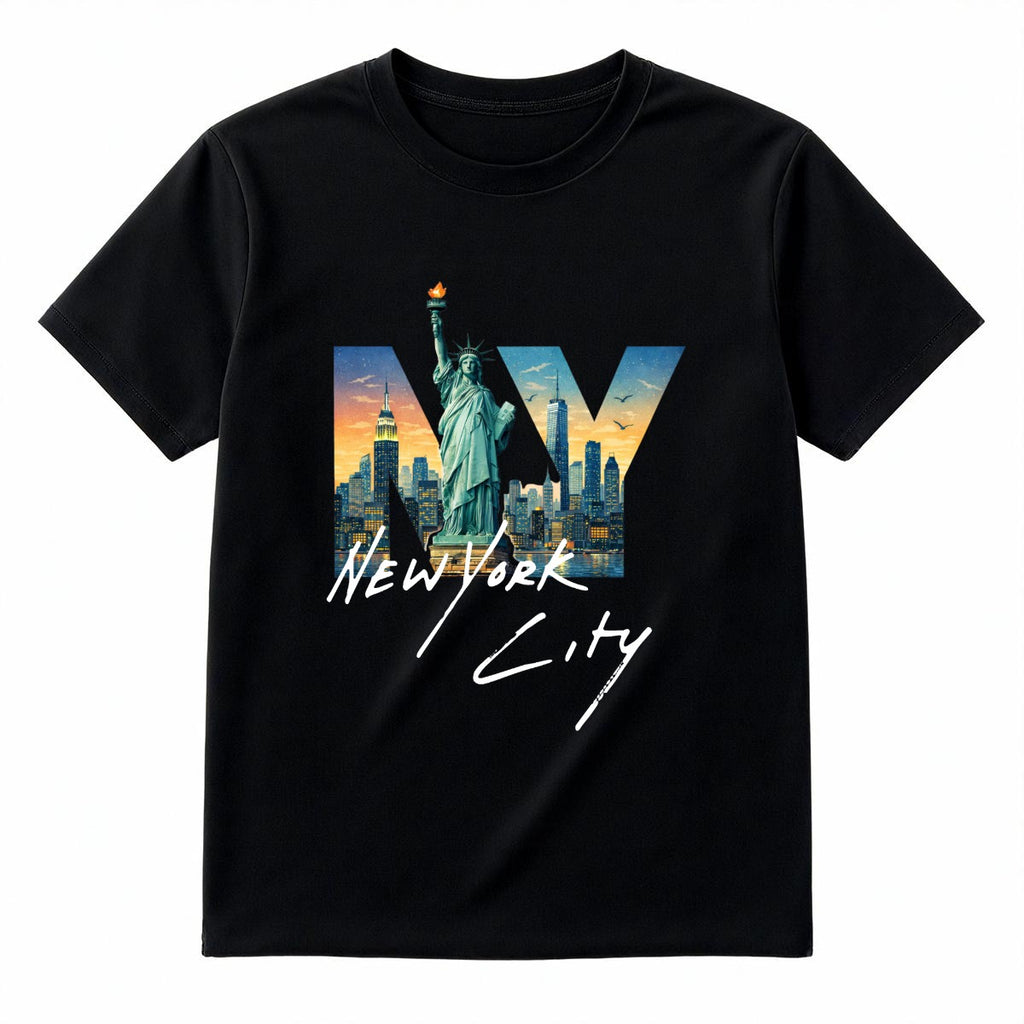 Camiseta Unisex NY New York City Estatua de la Libertad Skyline