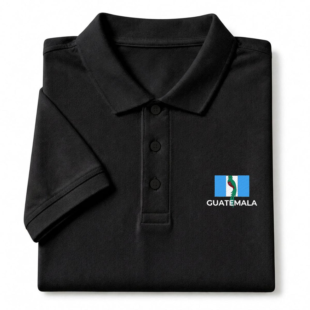 Camisa Tipo Polo de Guatemala  Bordada