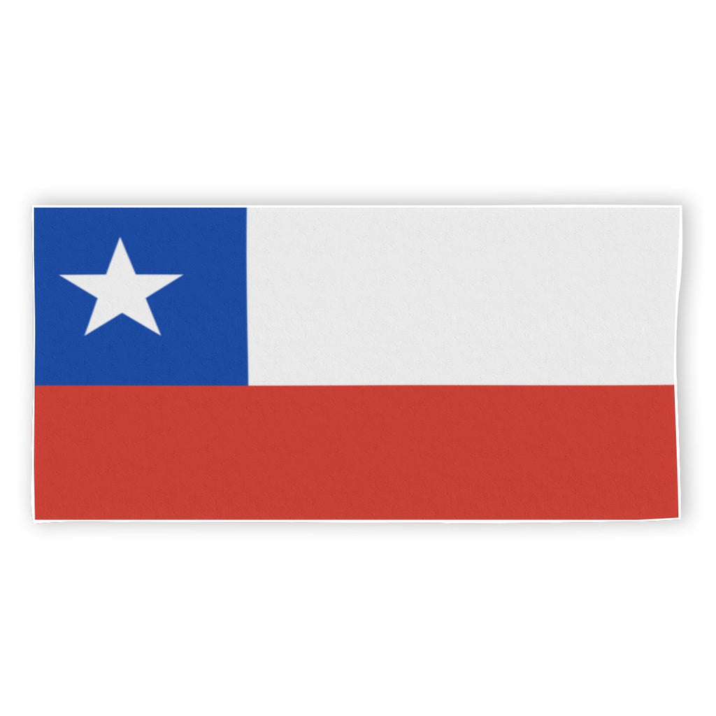 Toalla de Playa Chile Poliéster Diseño Bandera Chilena