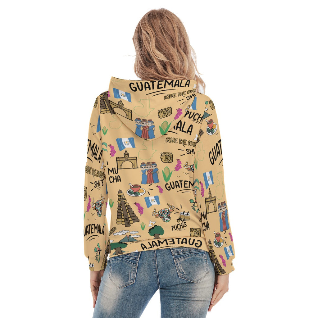 Sudadera con Capucha Guatemala dichos y expresiones Streetwear Mujer – Cultura Viva