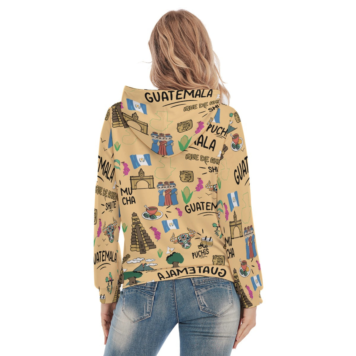 Sudadera con Capucha Guatemala dichos y expresiones Streetwear Mujer – Cultura Viva