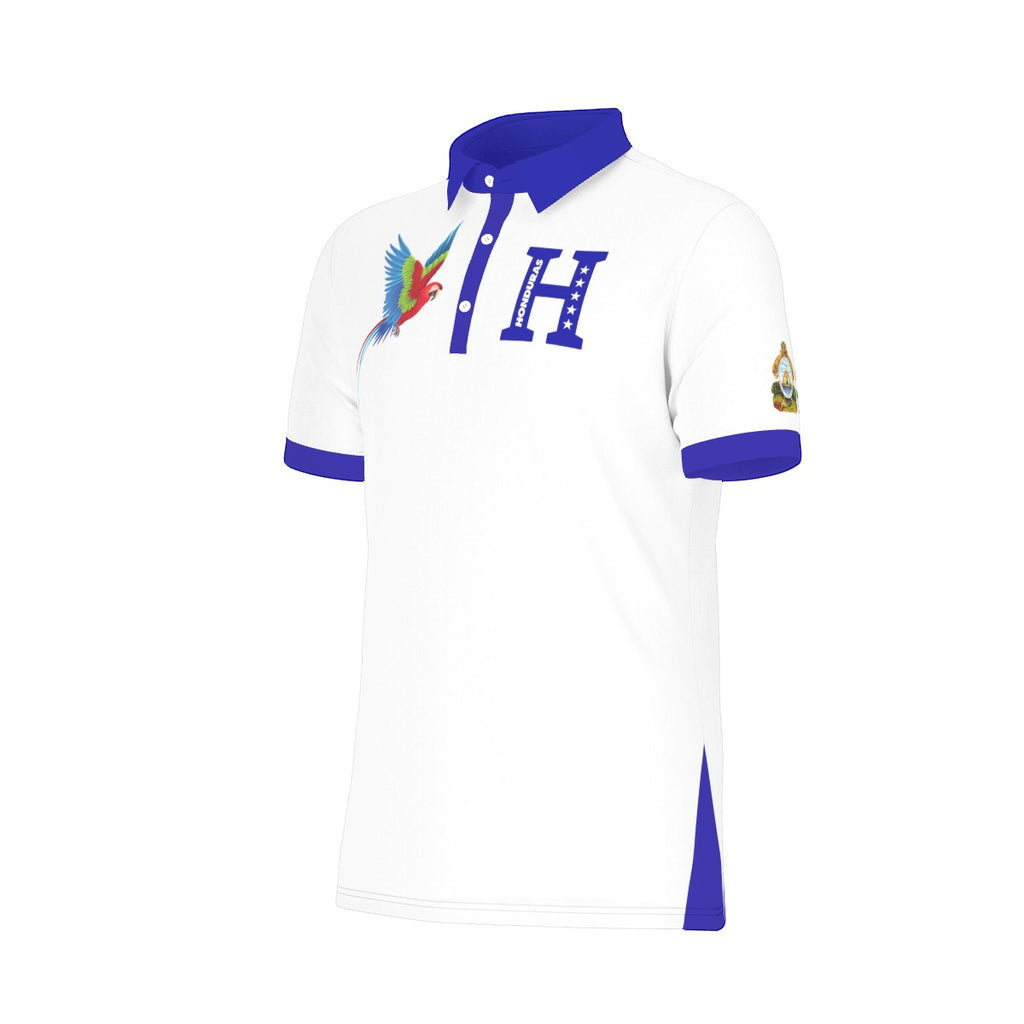 Polo Deportivo Honduras Blanco – Elegancia y Orgullo Catracho
