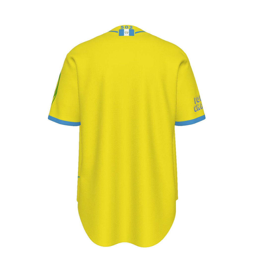 Jersey de Béisbol Guatemala Amarillo  Edición Quetzal