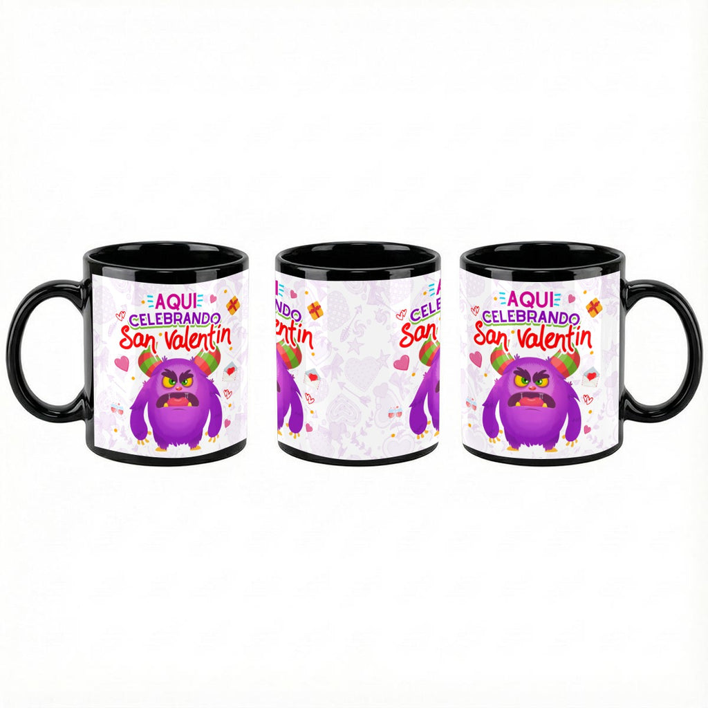 Mug et gobelet de la Saint-Valentin « Ici, on fête la Saint-Valentin » – Édition amusante