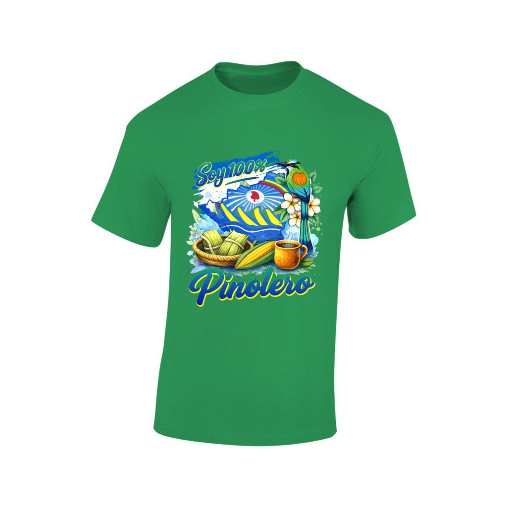 Camiseta Nicaragua Soy 100% Pinolero Tradicion Hombre