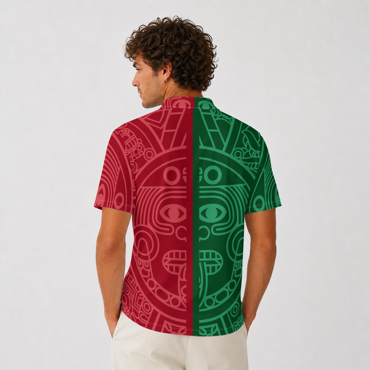 Polo de México Patrones Aztecas y Escudo Águila