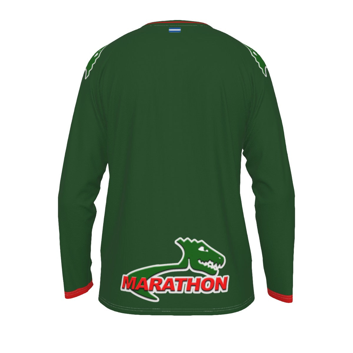 Camiseta Deportiva de Honduras El Monstruo Verde Marathón de Manga Larga Raglán