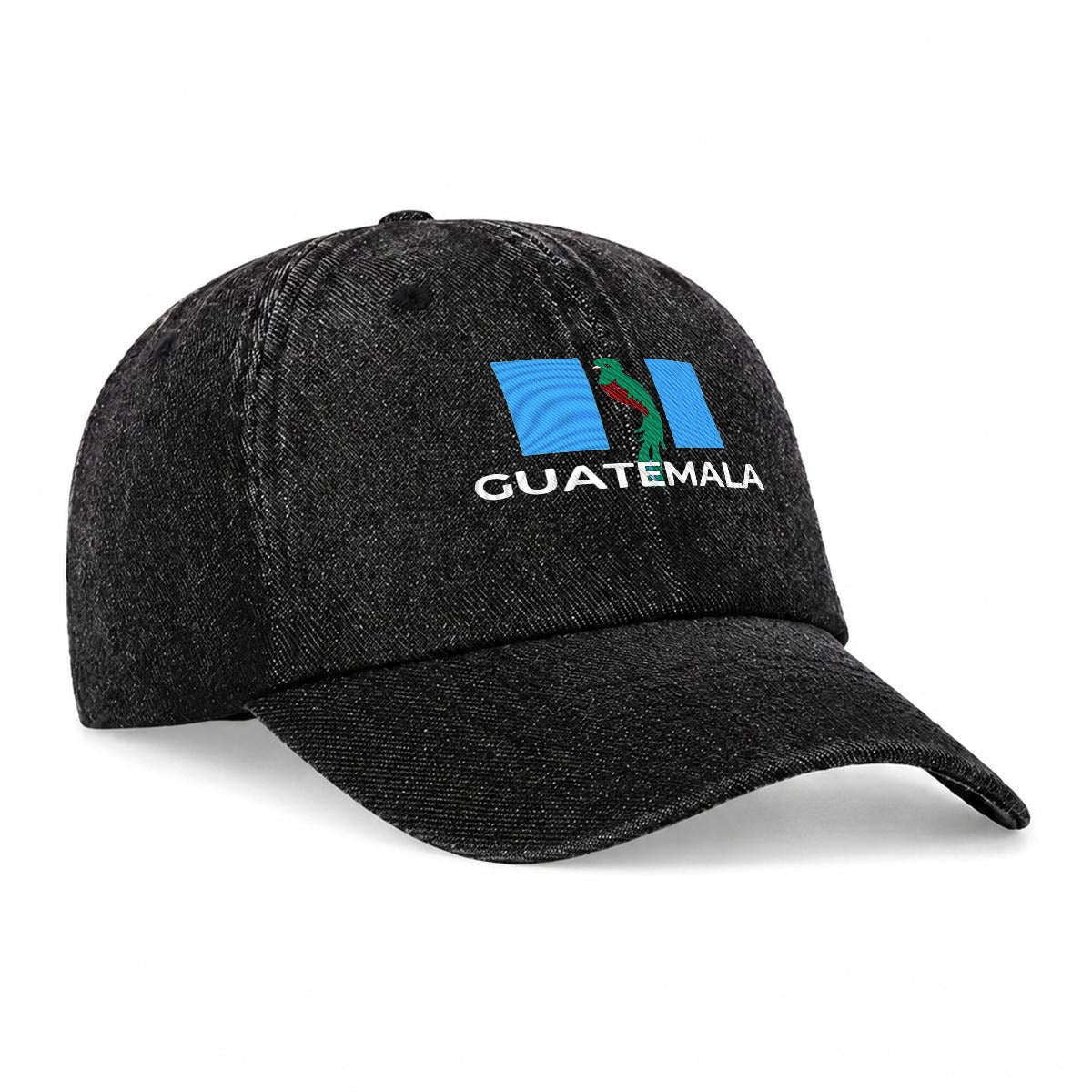 Gorra de Guatemala Bordada Premium de Algodón con Diseño de Quetzal Estilo Vintage