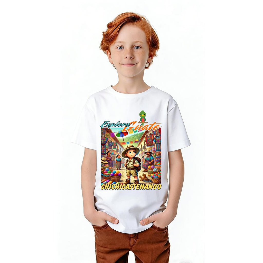Camiseta Infantil Explora Guatemala Chichicastenango Diseño Infantil