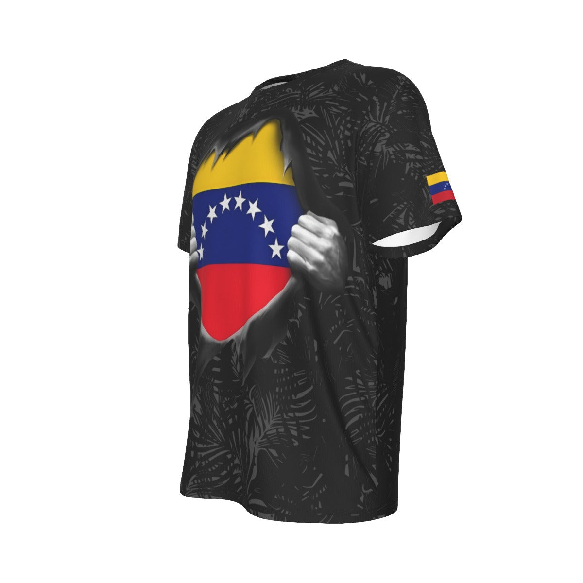 Camiseta Venezuela Amazonas Patriótica – Corazón Tricolor Unisex