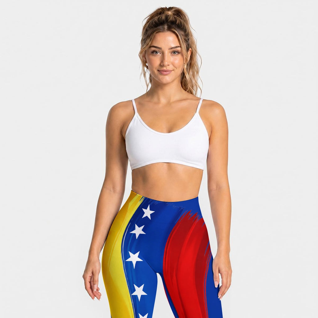 Leggings Deportivos de Venezuela Seamless de Alta Compresión para Mujer