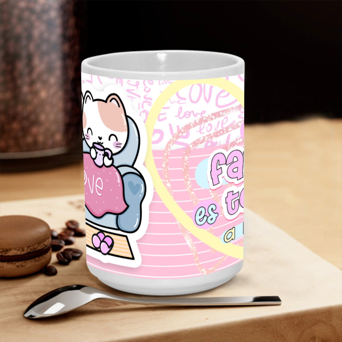 Tumbler - Taza Mi Té Favorito es Tenerte a Mi Lado – Colección San Valentin