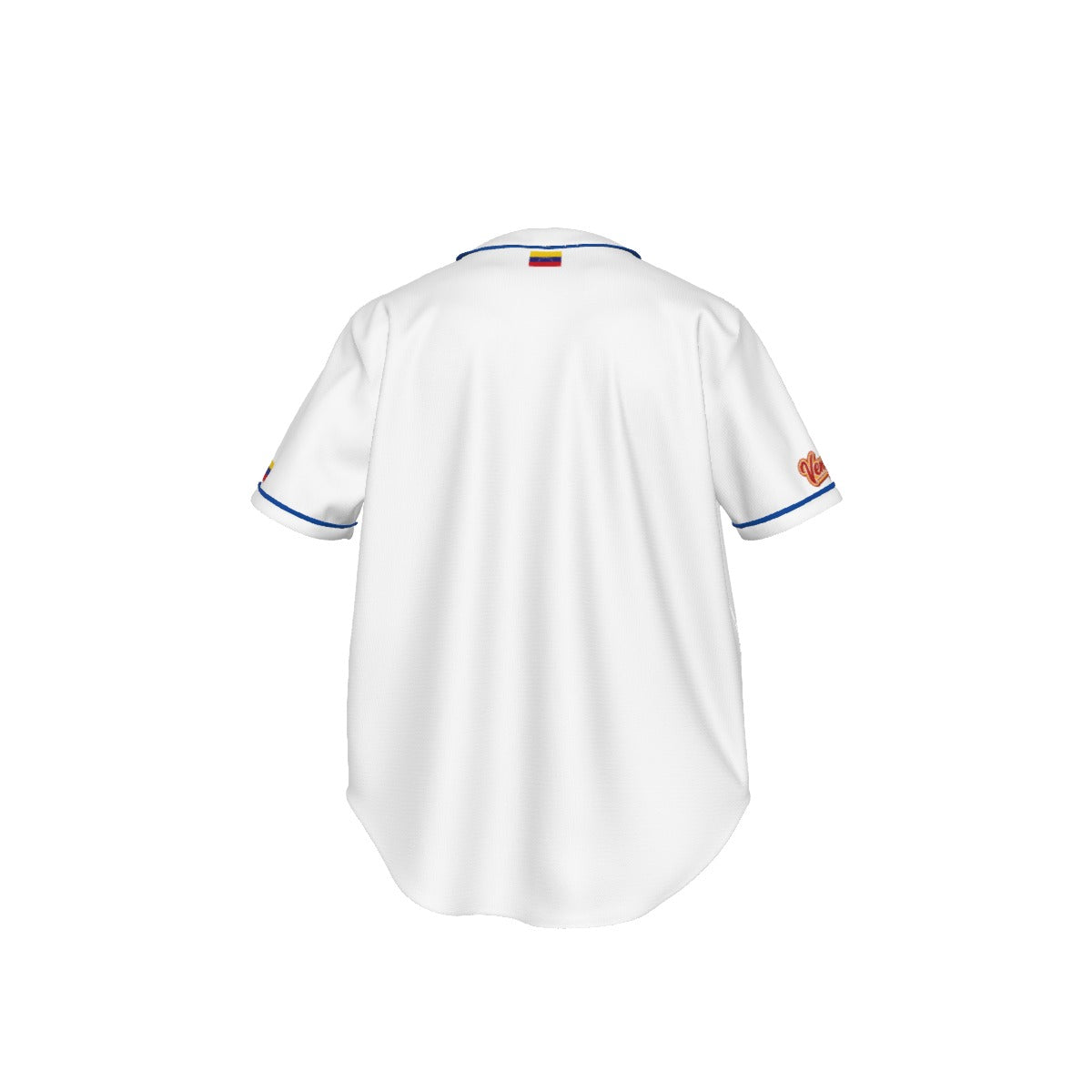 Jersey de béisbol Venezuela blanco con detalles en azul