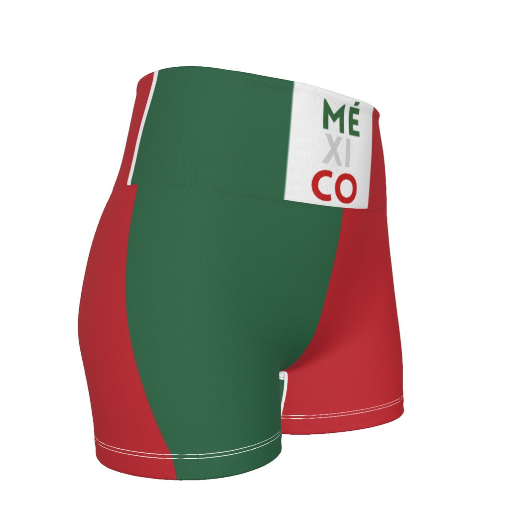 Short Deportivo Mexico Tricolor Slim Fit Mujer