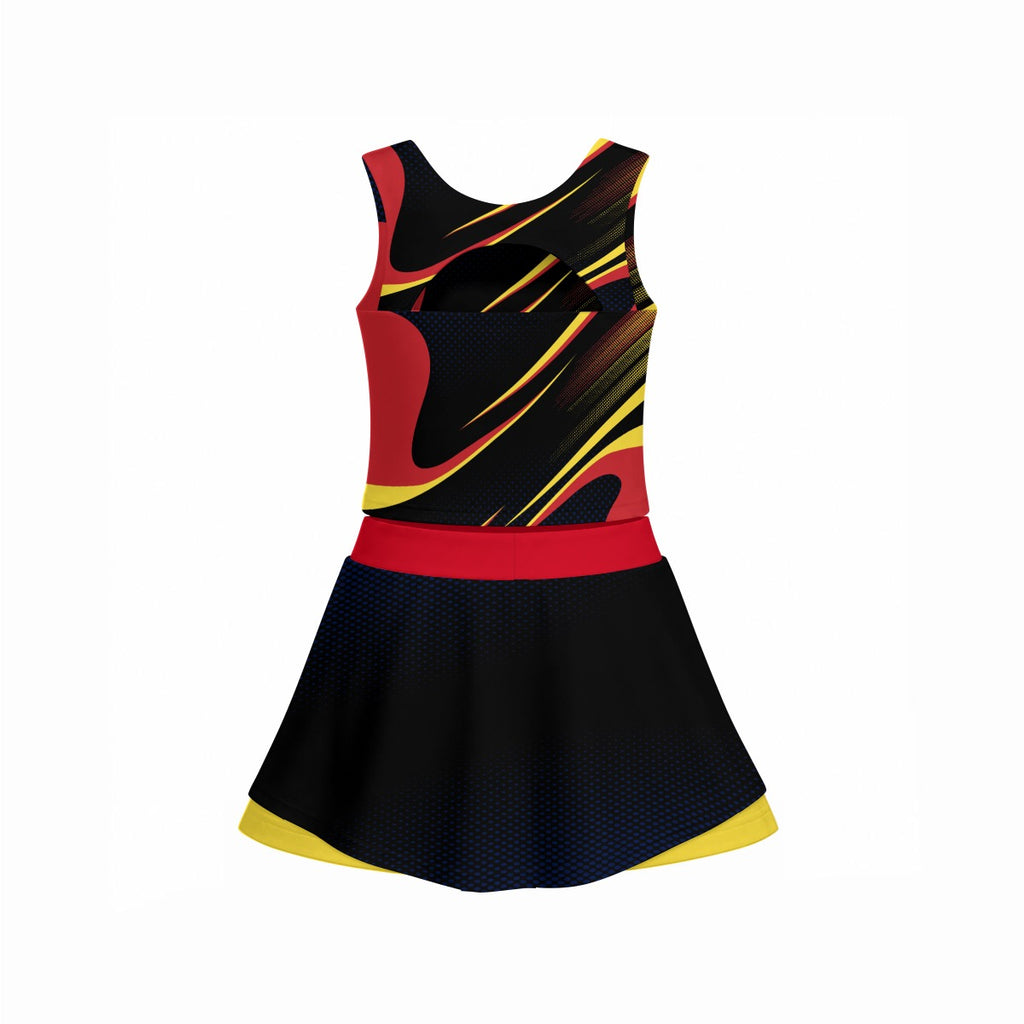 Set Deportivo de Venezuela de Falda con Short Integrado y Top Premium para Mujer