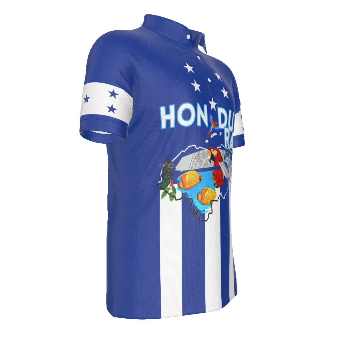 Polo Tradiciones de Honduras Mangas 5 Estrellas