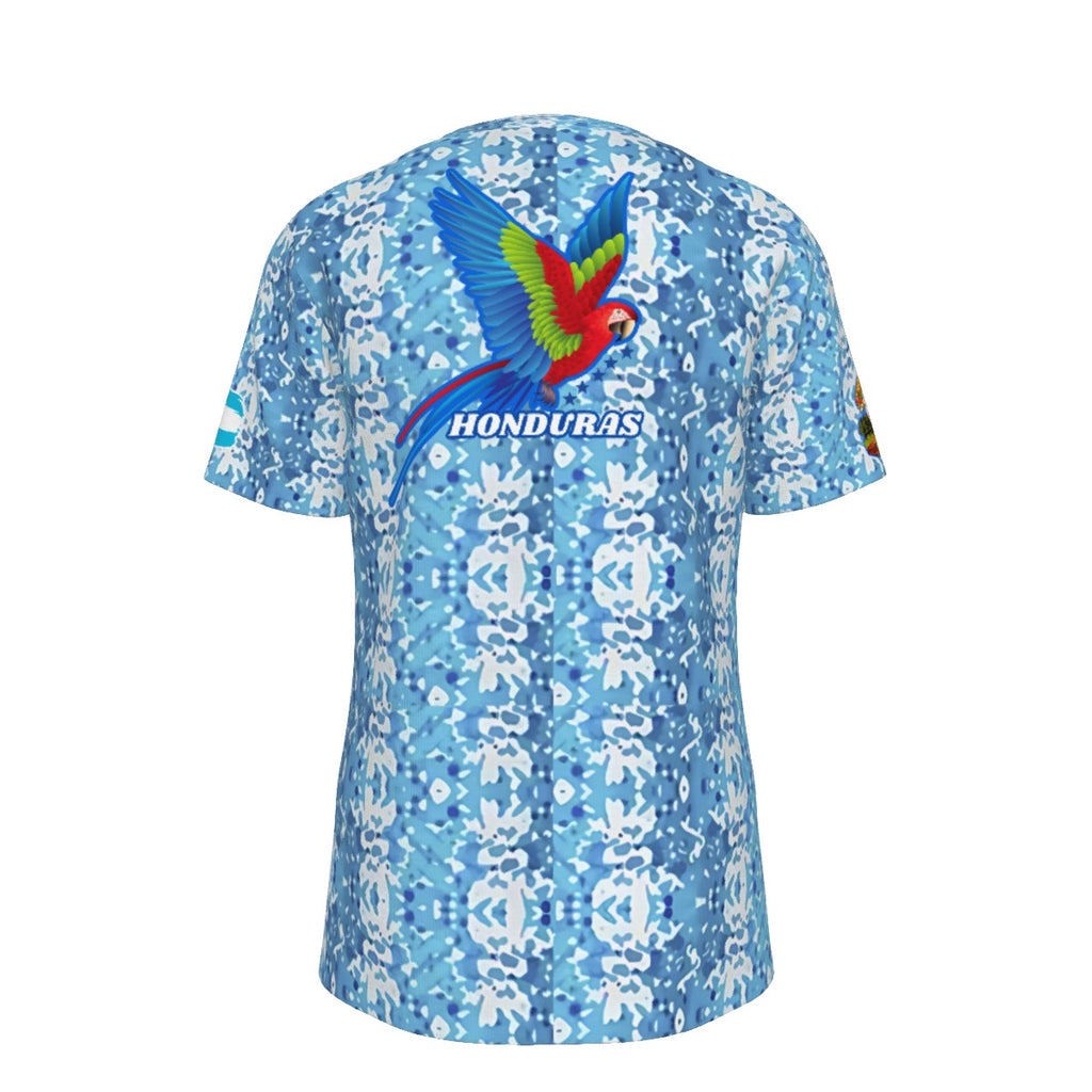 Camiseta Honduras Descubre lo Cultural – Guacamaya y Patrimonio Maya Unisex