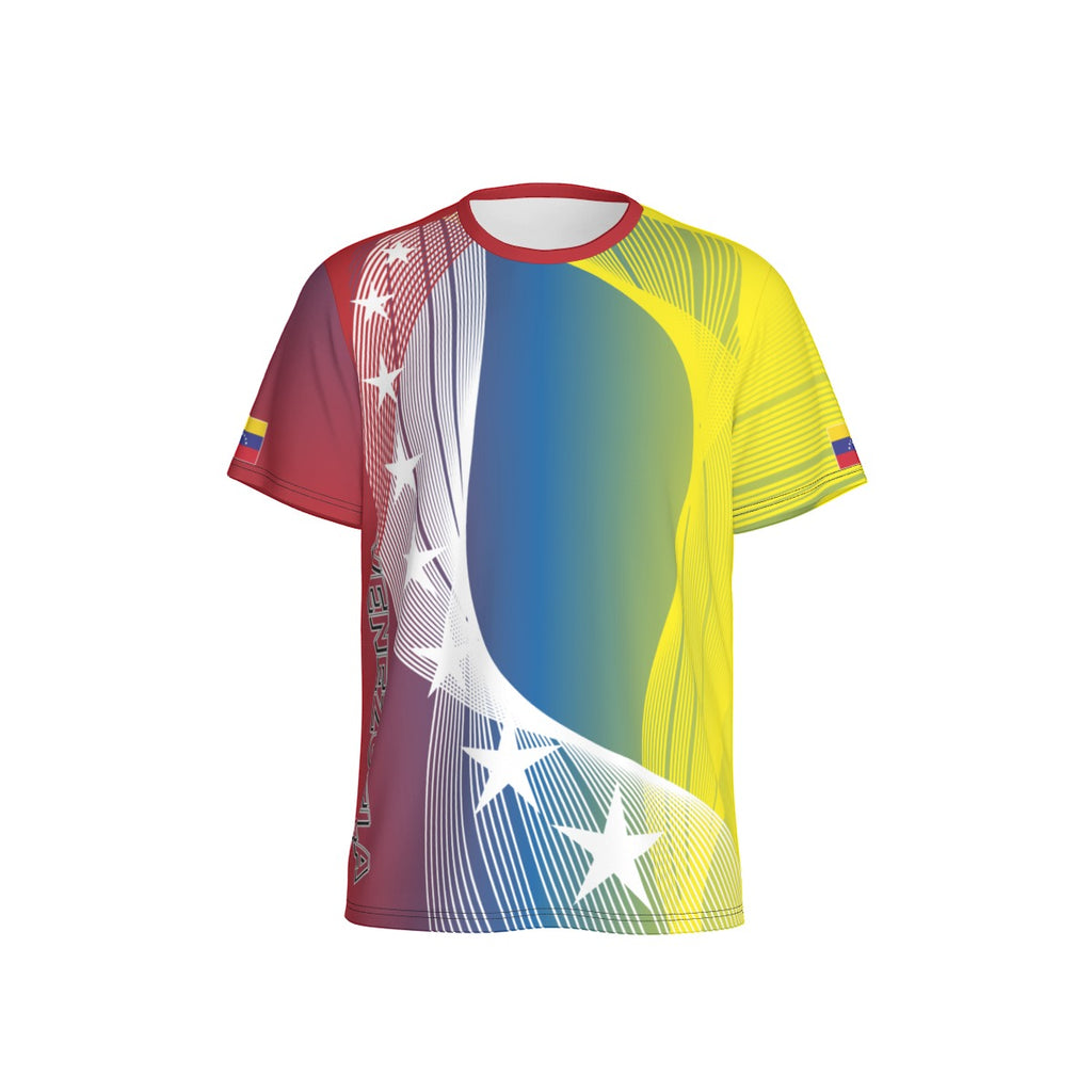 Camiseta Venezuela Escudo Patrio Tricolor – Identidad en Movimiento Unisex