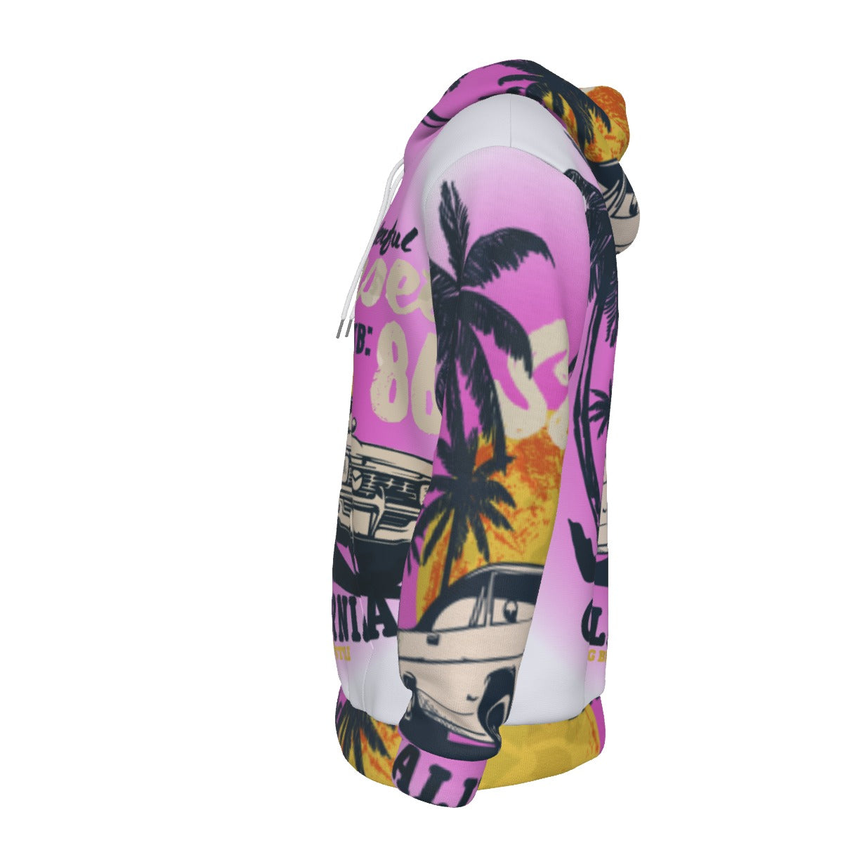 Sudadera Hoodie California Retro Long Beach – Interior Afelpado