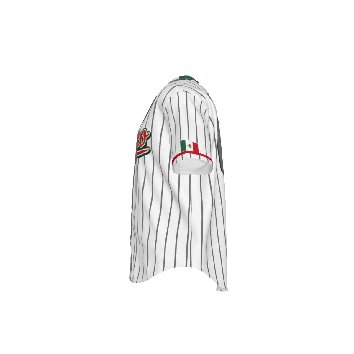 Camiseta Tipo Jersey México Rayas Vintage Personalizable con Nombre y Número