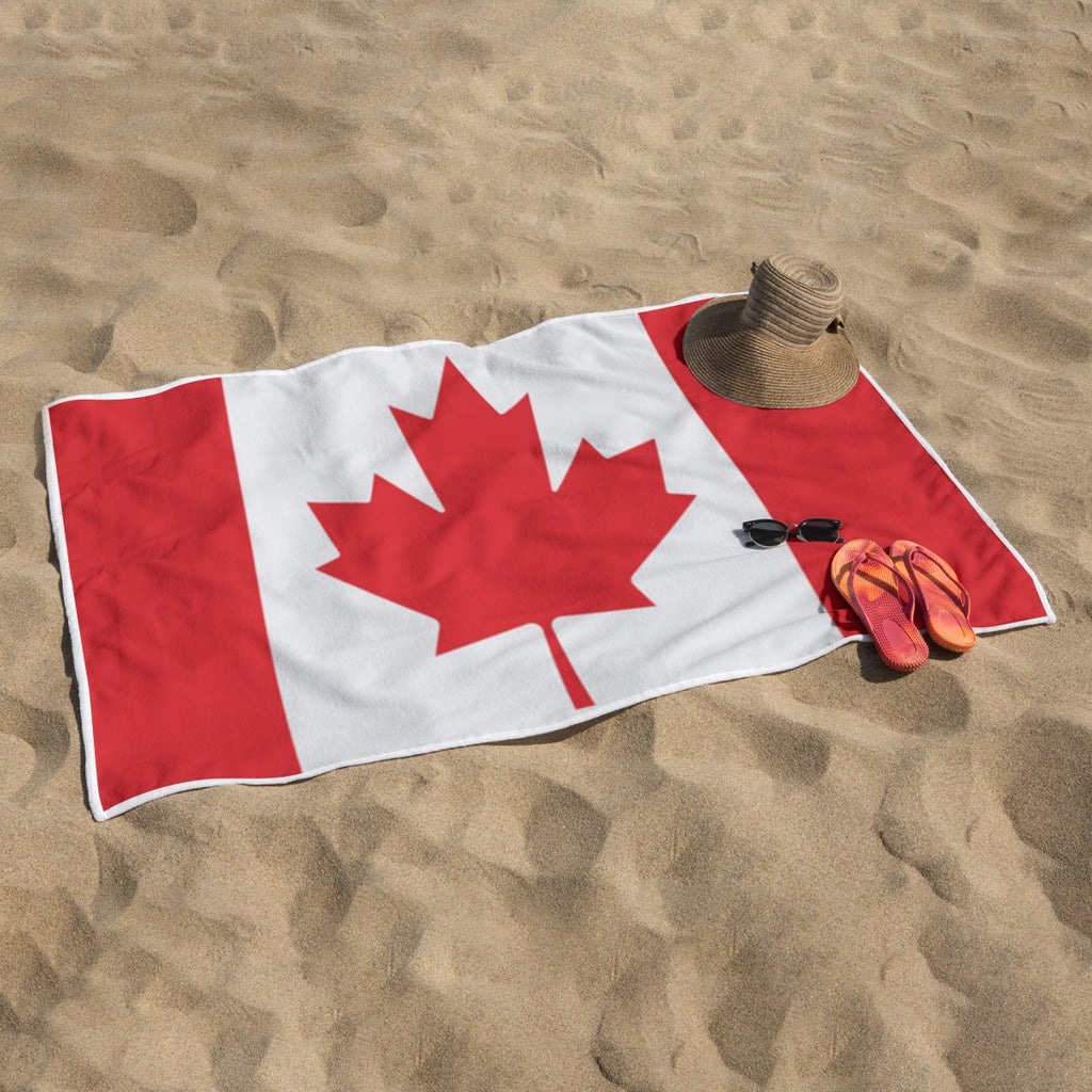 Toalla de Playa Canadá Poliéster Diseño Bandera Canadiense