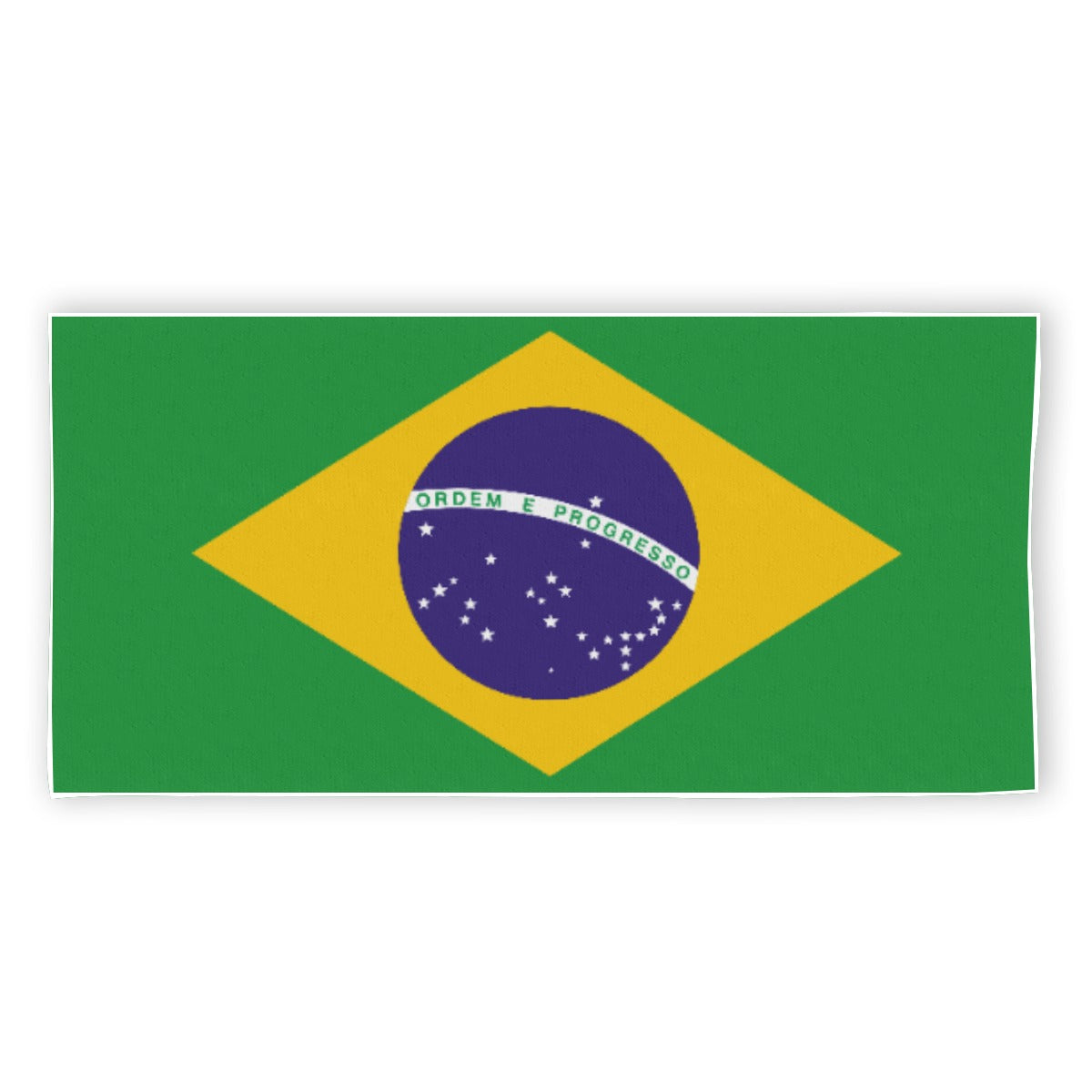 Toalla de Playa Brasil Poliéster Diseño Bandera