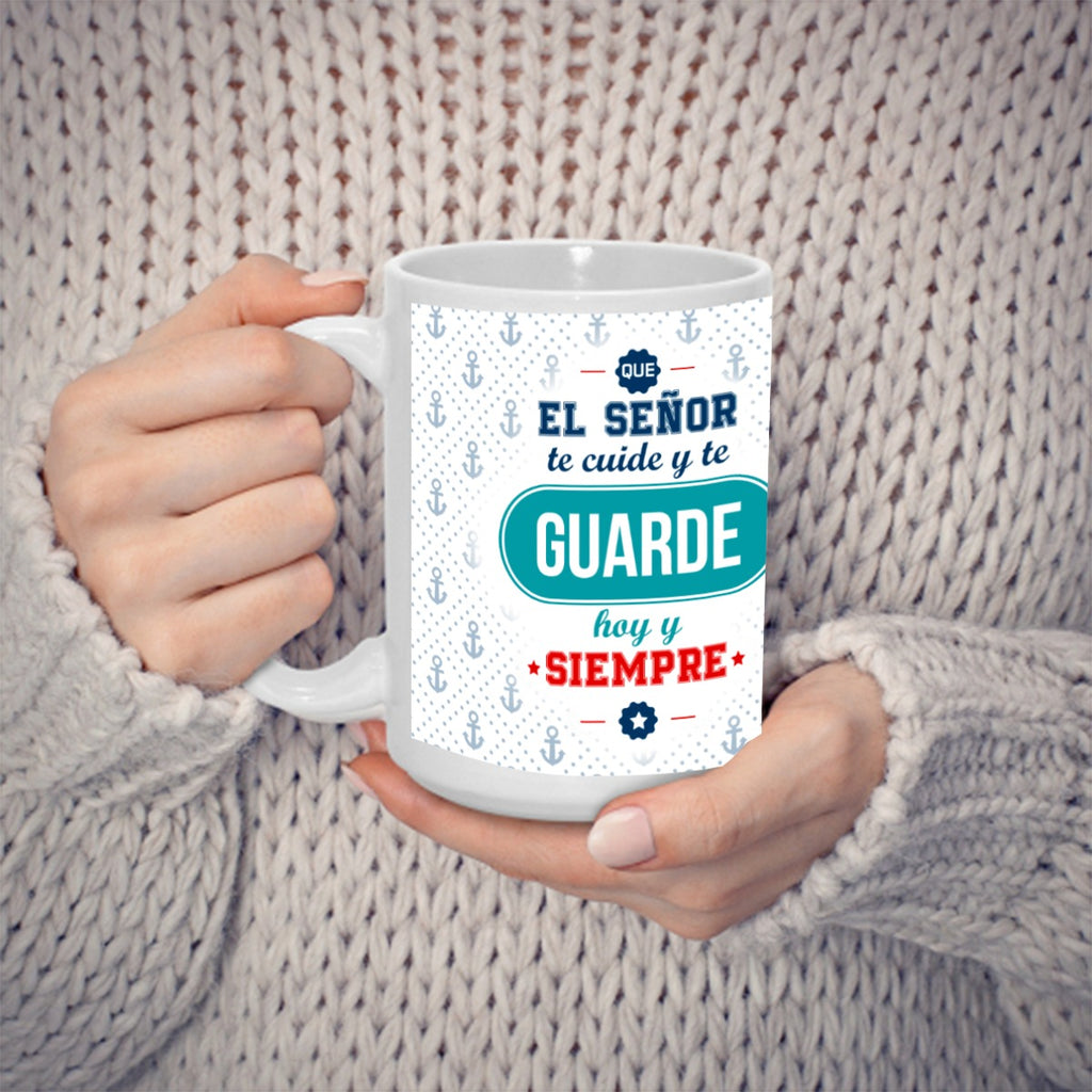 Taza 15 Onz Feliz Día del Padre – Que el Señor te Cuide y te Guarde