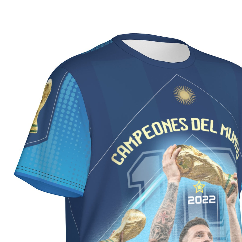 Camiseta Argentina Campeones del Mundo | Jersey fan fútbol con diseño número 10