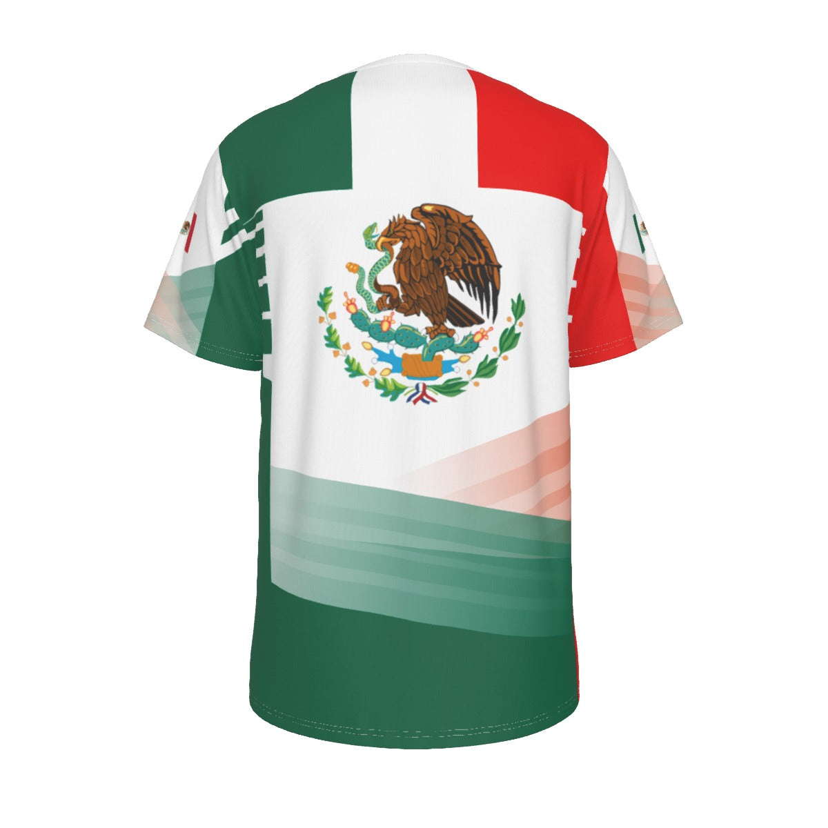 Camiseta México Escudo Nacional Tricolor Moderna Unisex